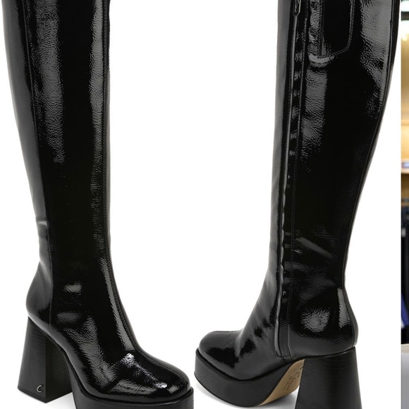 Circus by Sam Edelman Platform patent black boots are perfect for fall! - Picture 4 of 5